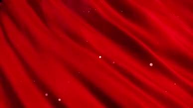 红色绸带背景视频视频的预览图